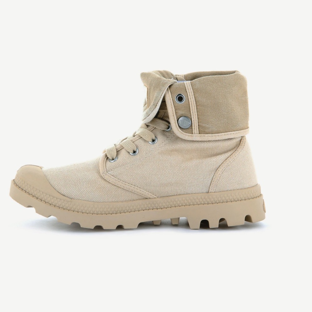 Palladium Women's Tan Canvas Sneakers